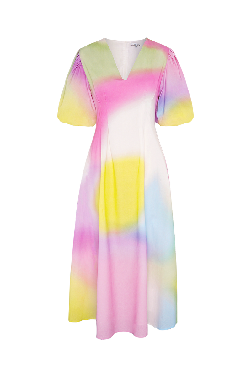 Zadie Pastel Blur Midi Dress  Olivia Rubin