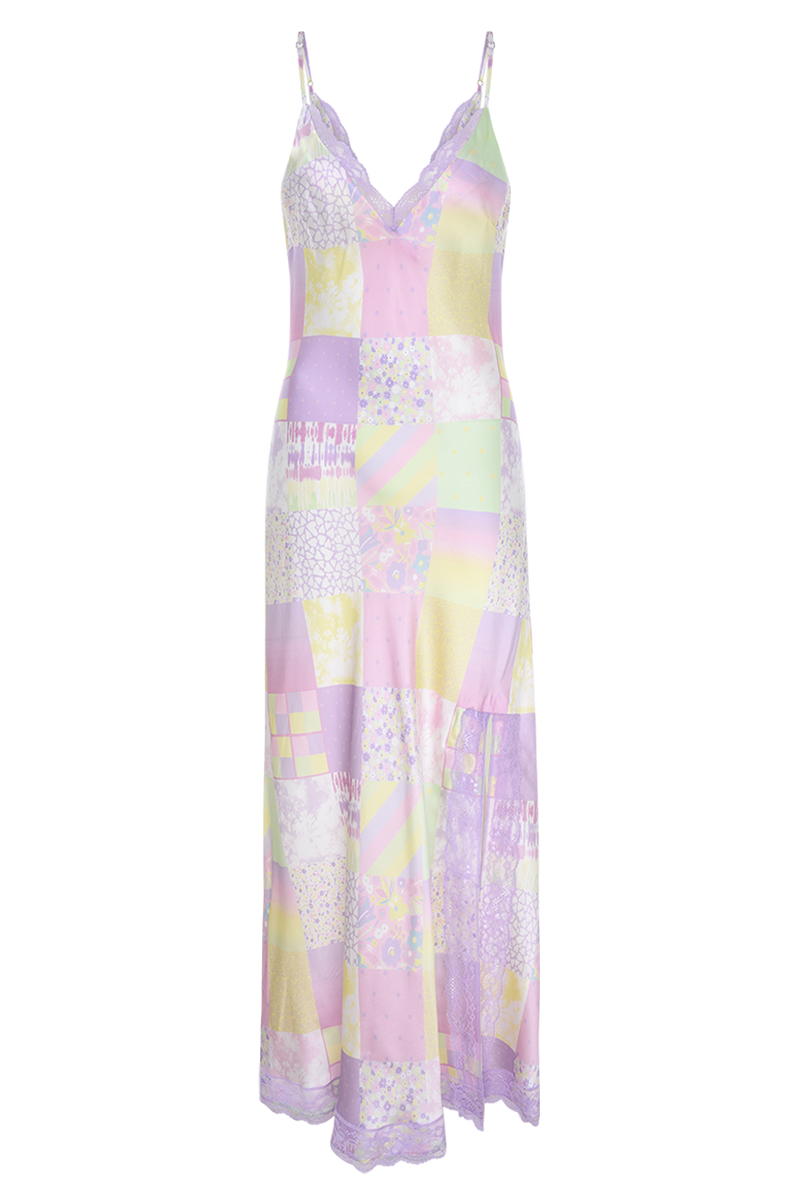 Veronica Light Patchwork Slip Dress