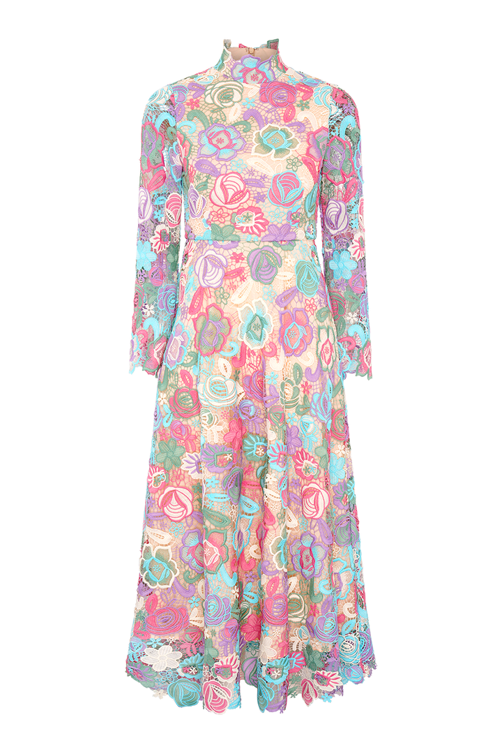 olivia rubin lace dress Rent Olivia Rubin Multicolour Dress UK 10