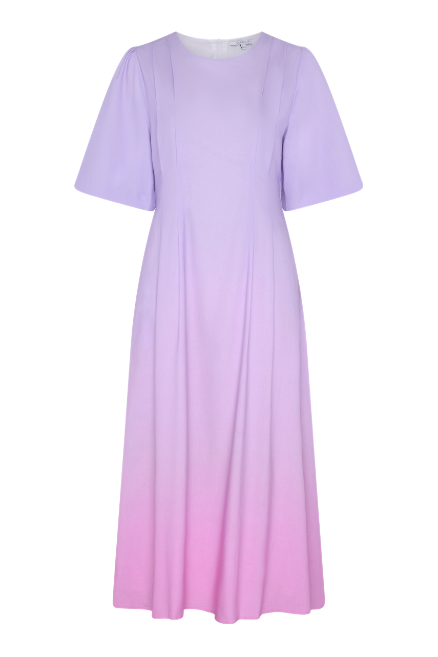 pink ombre midi dress PINK OMBRE LACE MIDI DRESS | CULT MIA