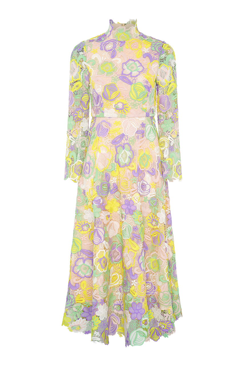Lola Yellow Guipure Lace Dress Olivia Rubin Lola Yellow Guipure Lace Dress Olivia Rubin