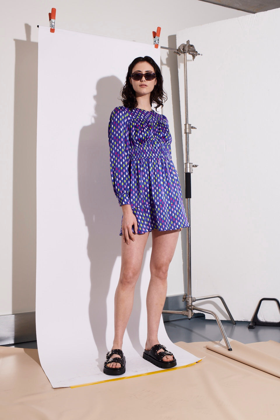 Renata Blue Mini Dress RENTAL Olivia Rubin Renata Blue Mini Dress RENTAL Olivia Rubin