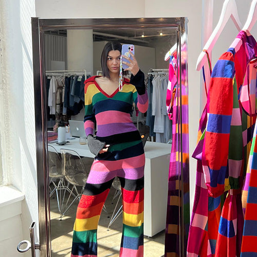 Frankie Pink Rainbow Longline Cardigan – Olivia Rubin