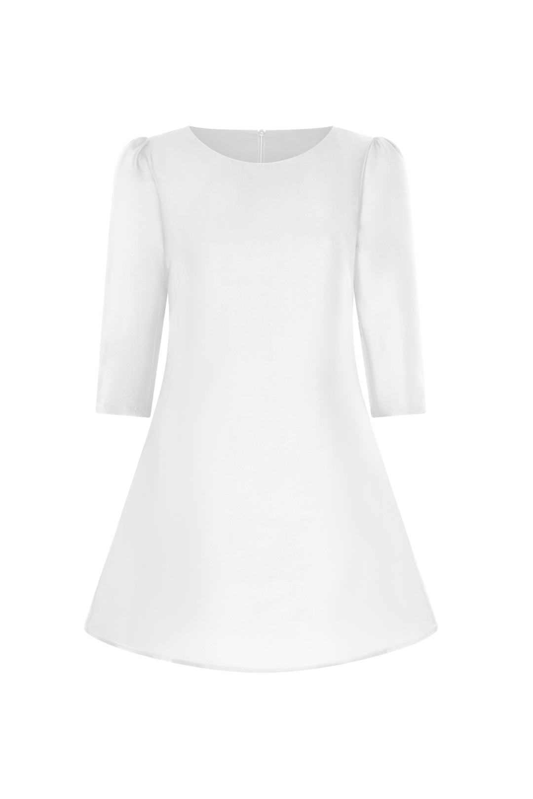 noa mini dress Cut from lightweight linen, the Noa Mini Dress features short sleeves and a clean high neckline for a refined finish. A hand-pressed linen orchid detail sits softly at the waist, adding subtle