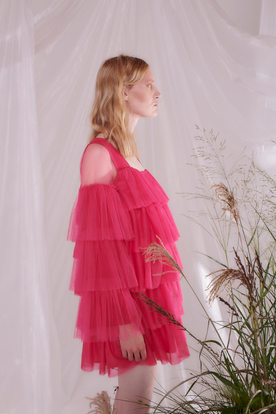 pink diamante dress Maela Pink Diamant Maxi Dress