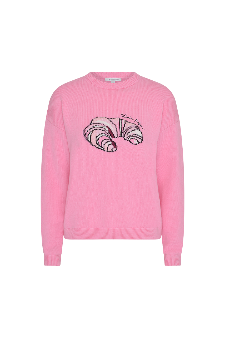 Aria Pink Croissant Jumper