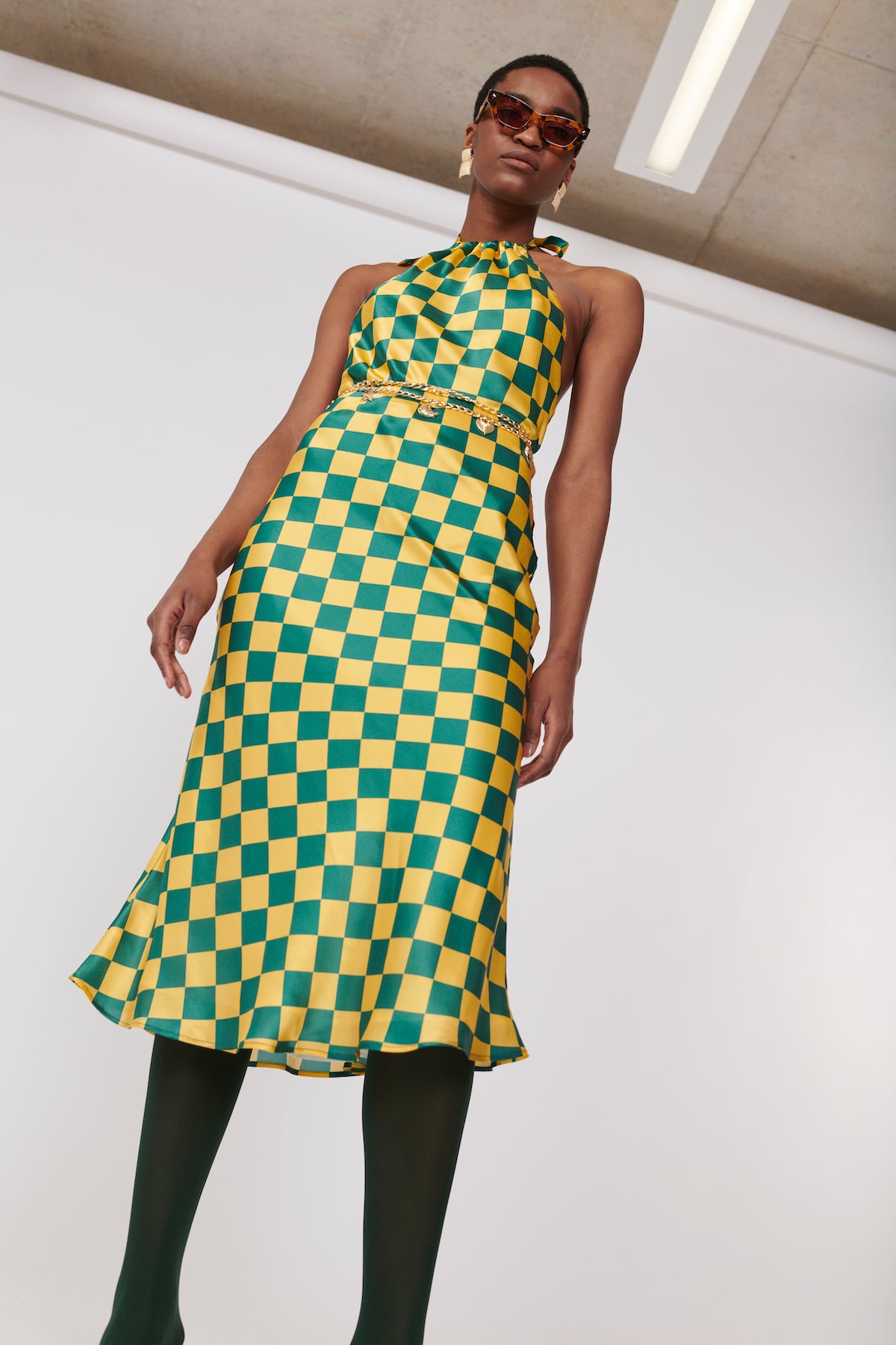 Halter neck slip dress1