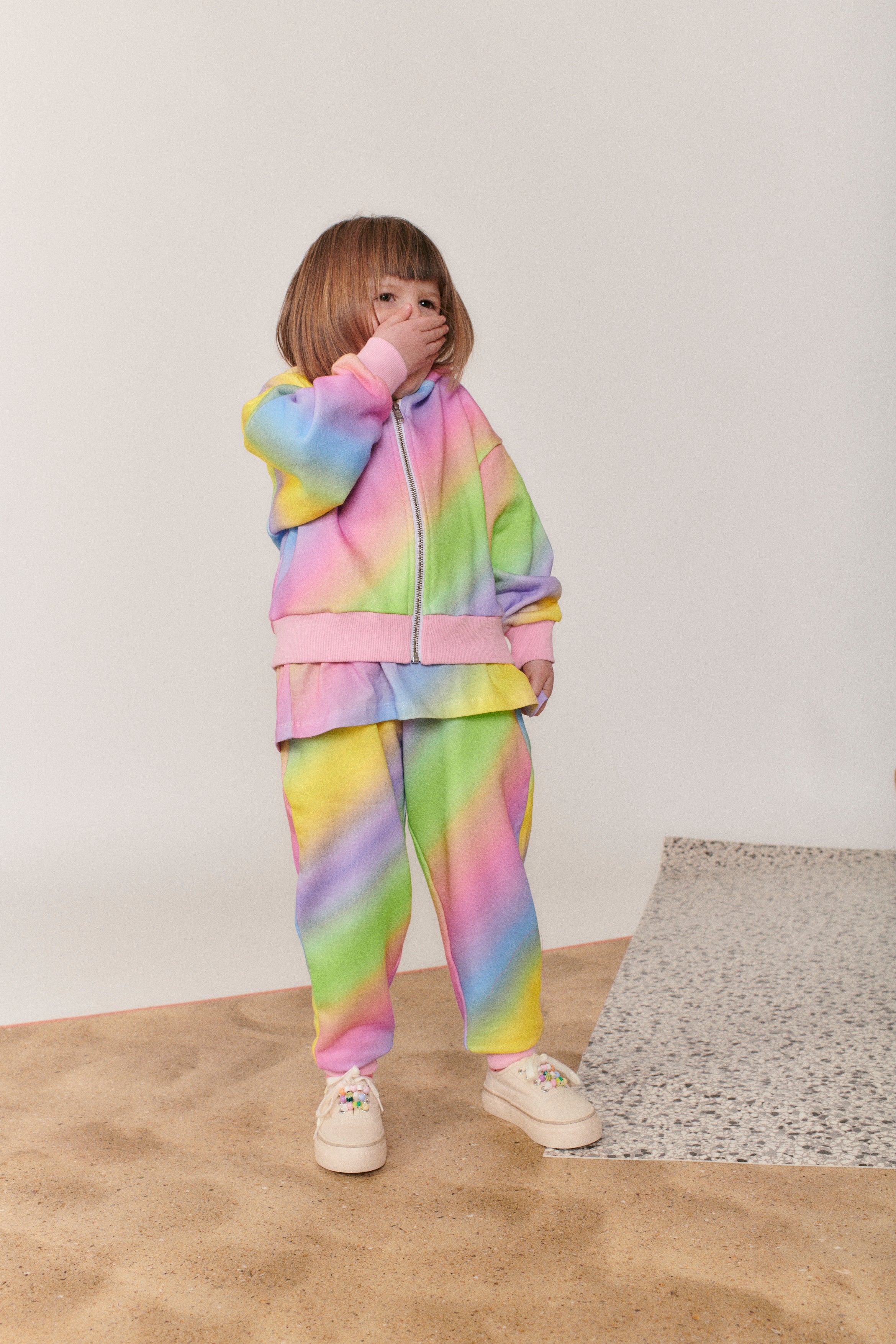 Pastel rainbow outlet hoodie