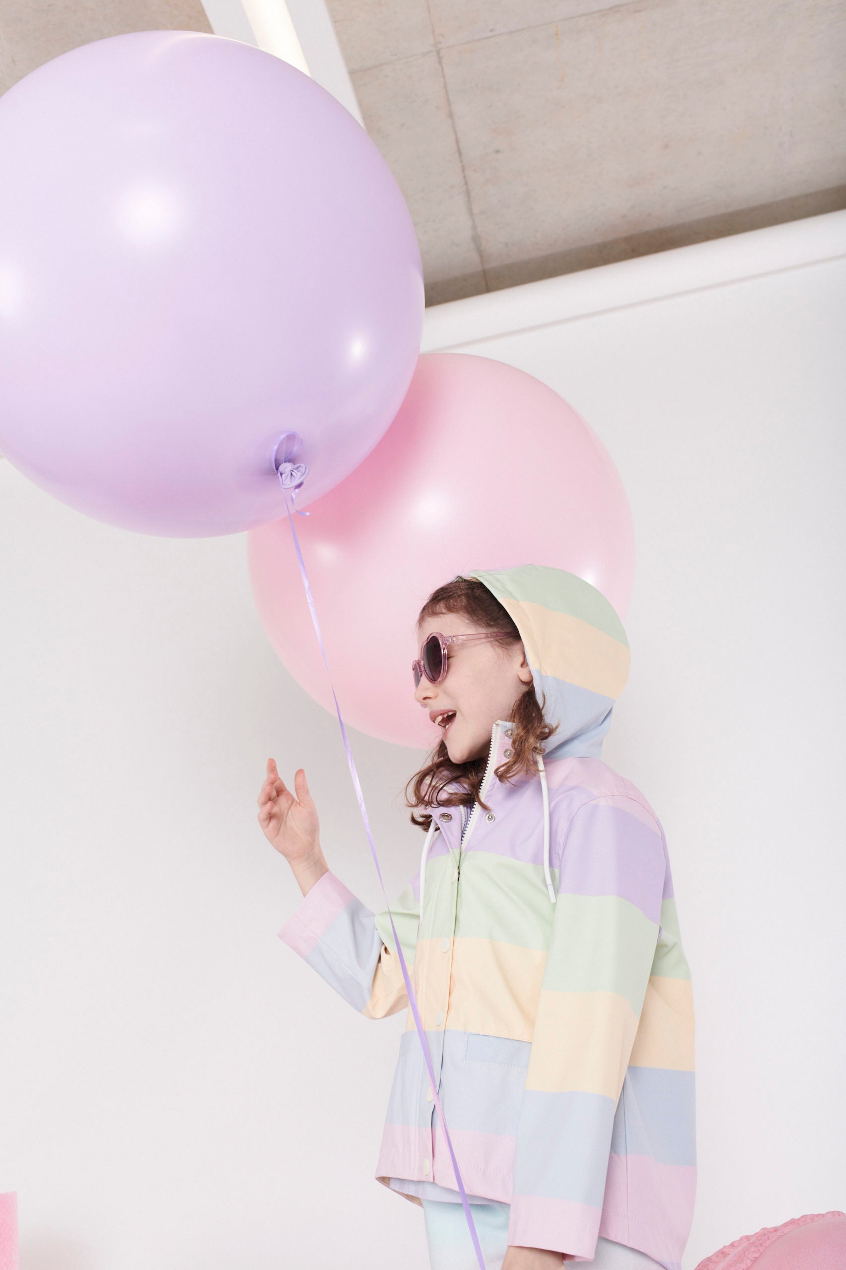 Holly Soft Serve Stripe Raincoat Olivia Rubin