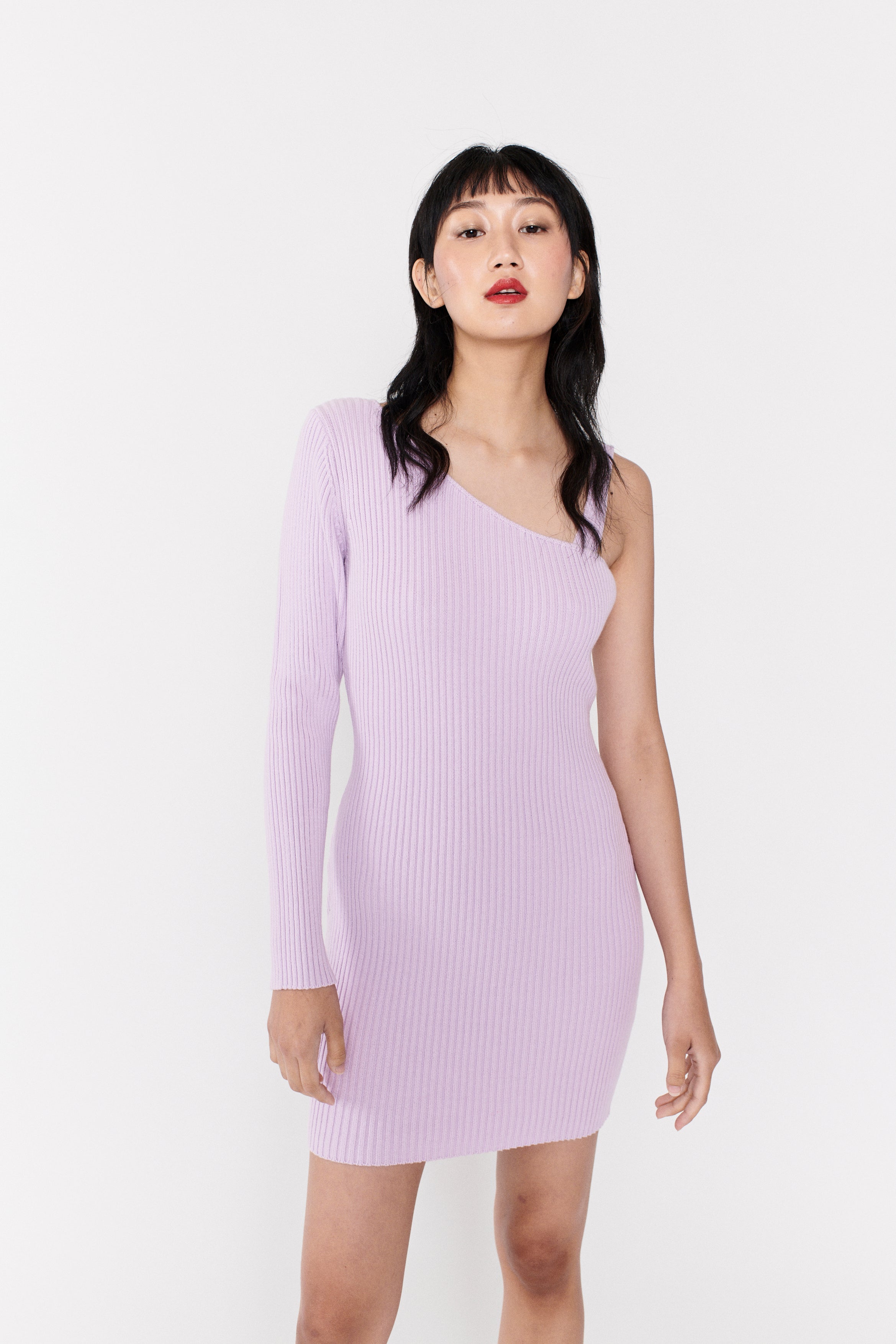 olivia rubin knit dress Olivia Rubin James Cotton Knitted Cut Out Midi Dress