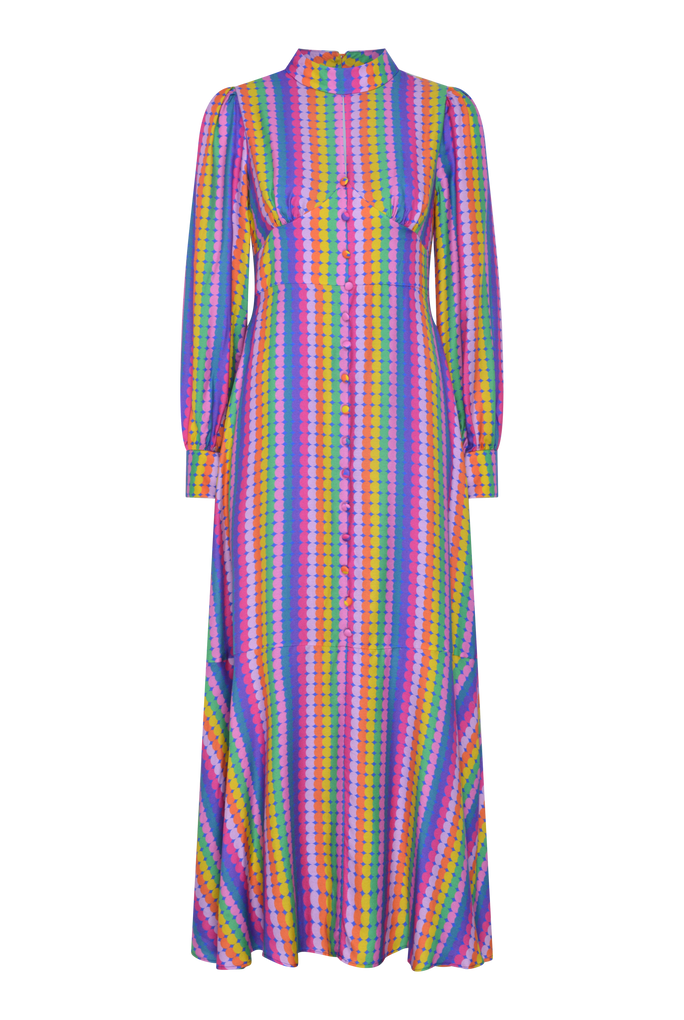 Mirabel Pointelle Knit Maxi Dress – Olivia Rubin