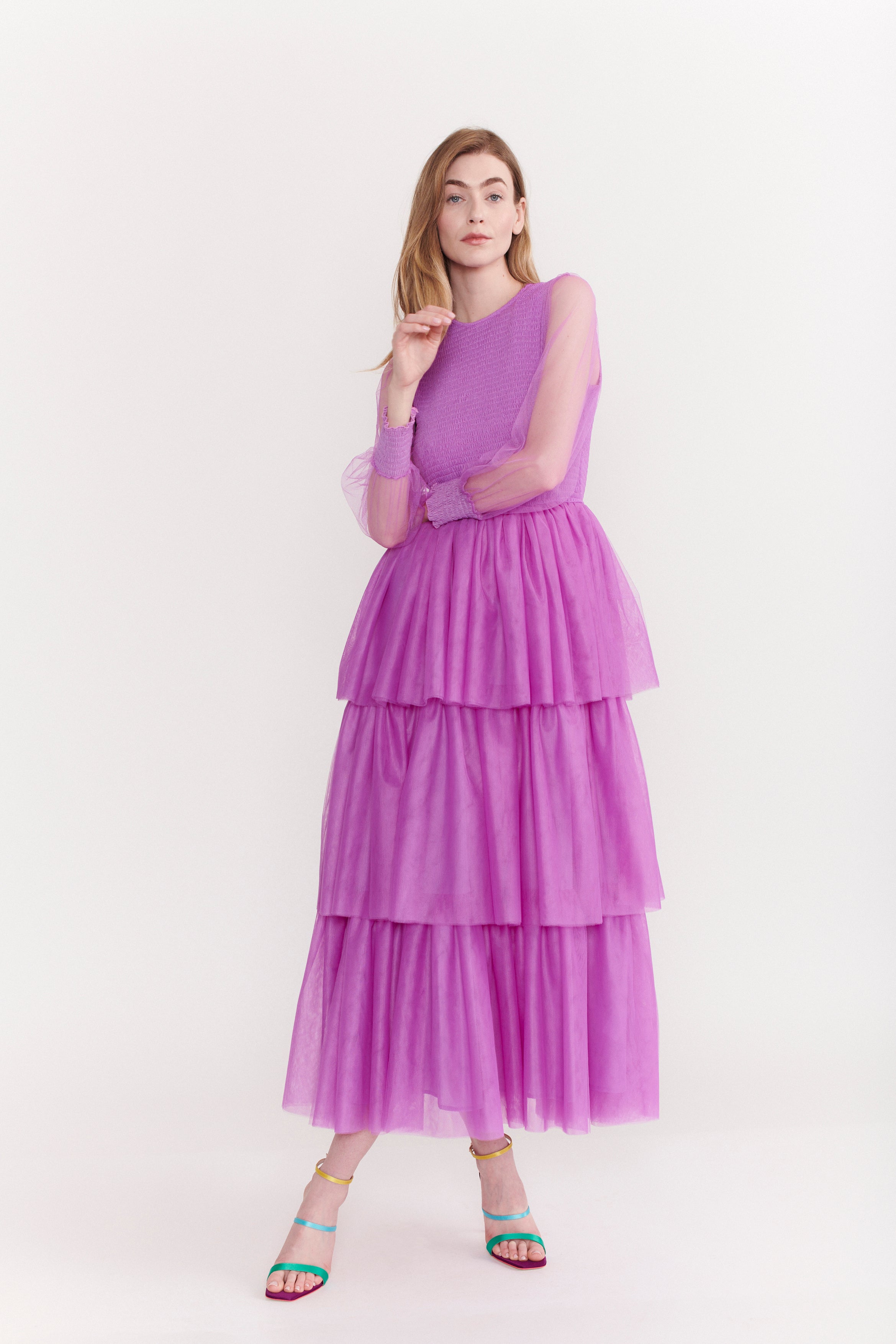Carrie Violet Tulle Maxi Dress Olivia Rubin Carrie Violet Tulle Maxi Dress Olivia Rubin