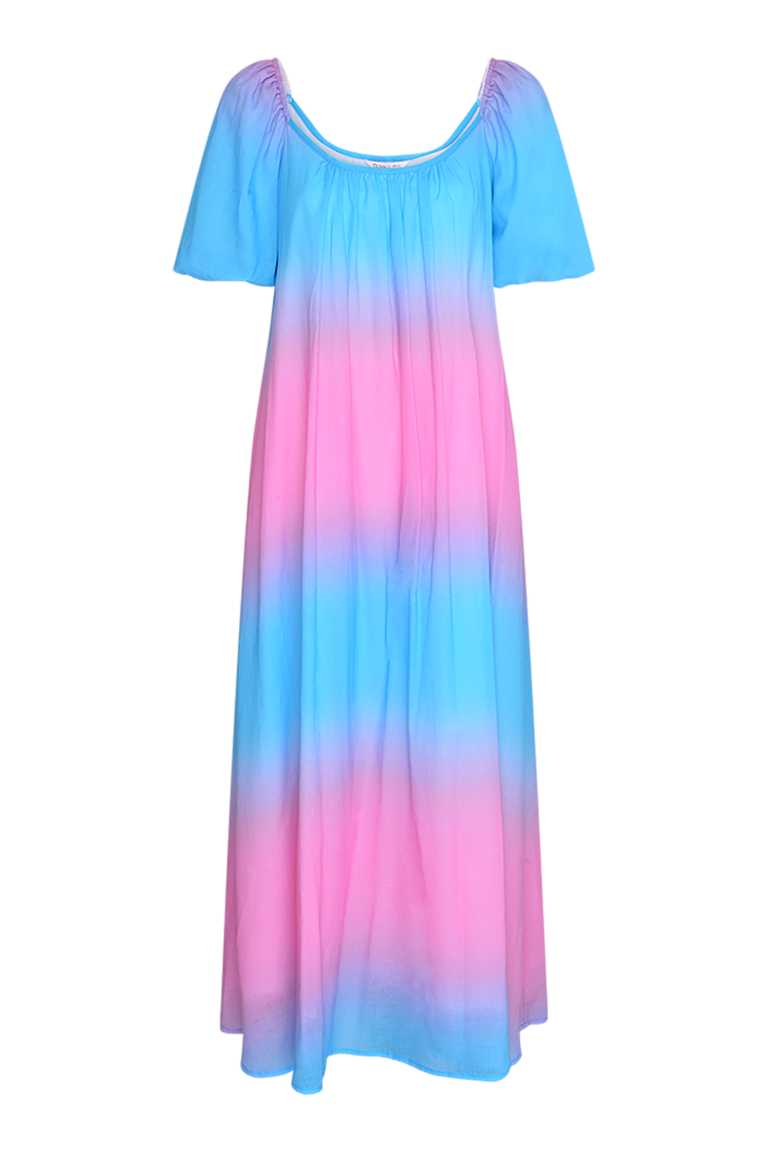 strapless open back dress Runaway The Label - Kyree Maxi Dress in Blue Ombre main image 0